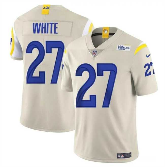 Men & Women & Youth Los Angeles Rams #27 TreDavious White Bone Vapor Untouchable Football Stitched Jersey->los angeles rams->NFL Jersey